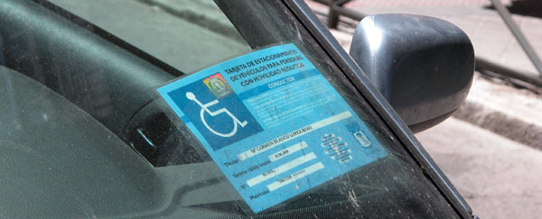 Tarjeta de aparcamiento de la Comunidad de Madrid