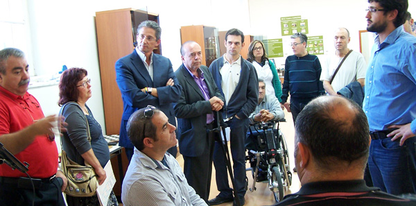 Momento de la visita al Centro Autonómico de Referencia en Discapacidad