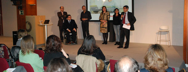 Javier Font, presidente de FAMMA COCEMFE Madrid, durante la presentación