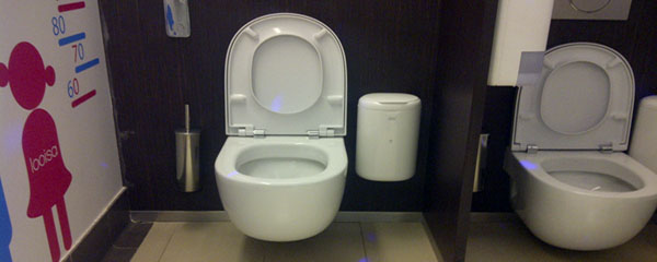 Aseos de Atocha analizados por el Gabinete de Accesibilidad de FAMMA