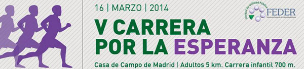 Cartel de la V carrera por la Esperanza