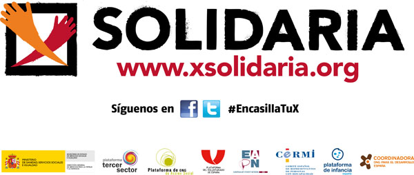 Logotipo de la campaña X Solidaria