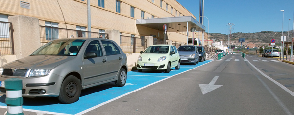 Plazas de aparcamiento reservadas en el Hospital General de Castellón