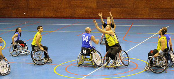 Partido entre el Fundosa ONCE y el Servigest Burgos