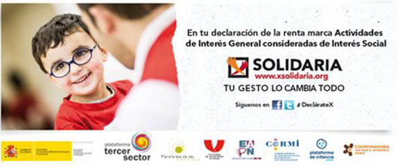 Cartel de la campaña de la X Solidaria 2014