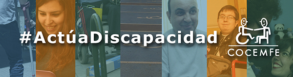 Cartel de la campaña #Actúadiscapacidad