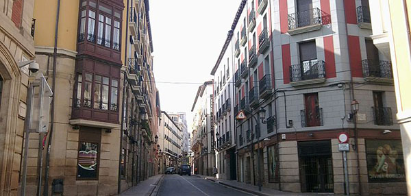 Calle Sagasta de Logroño. Foto de Hectorvm.