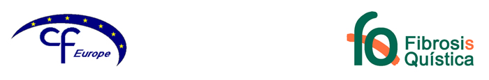 Logotipos de la Asociación Europea de Fibrosis Quística y la Federación Española de Fibrosis Quística