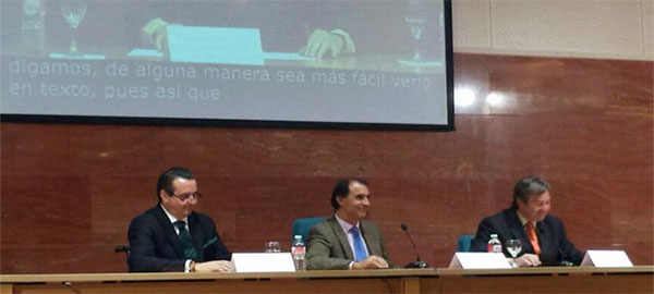 De izquierda a derecha, el director general de Políticas de Apoyo a la Discapacidad, Ignacio Tremiño; el director general del Instituto de Mayores y Servicios Sociales (Imserso), César Antón y el nuevo director del Ceapat, Miguel Ángel Valero