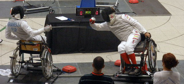 Competición de esgrima