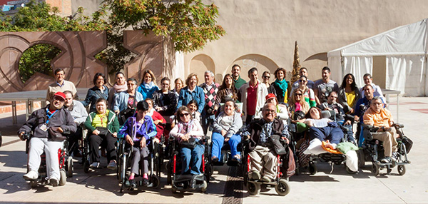 Participantes en el intercambio entre residencias de Cáceres y Zaragoza
