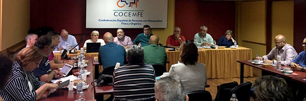 Foto de Archivo del Consejo Estatal de COCEMFE celebrado en septiembre de 2015