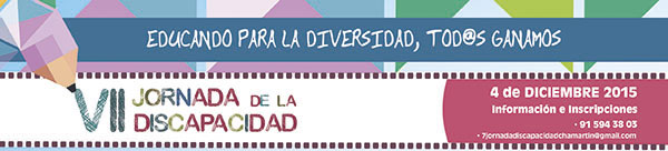 Cartel de la VII Jornada de la Discapacidad “Educando para la diversidad, todos ganamos”