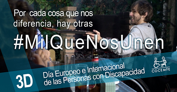 COCEMFE lanza la campaña #MilQueNosUnen por el Día Internacional de la Discapacidad