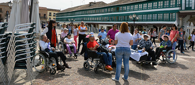 En la plaza de la localidad