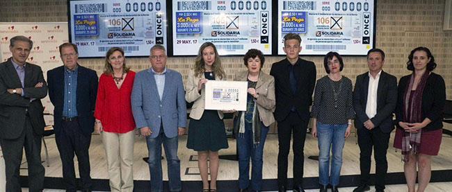 presentación del cupón que la organización dedicará el próximo 29 de mayo a la 'X Solidaria'