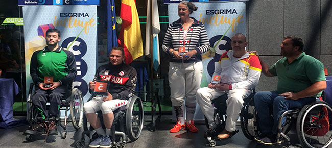 Ganadores de la primera prueba del Campeonato de España de Esgrima en Silla de Ruedas