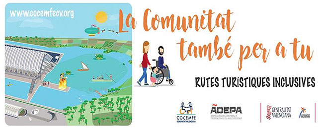 Las rutas turísticas inclusivas de COCEMFE CV, reconocidas con un premio TURISCOPE
