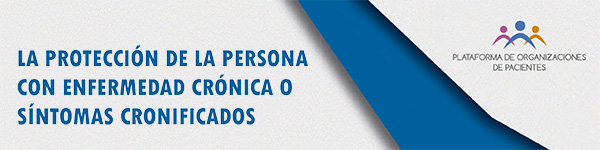 Cartel de la Jornada "La protección de la persona con enfermedad crónica o síntomas cronificados"