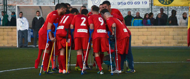 España participa por primera vez en el europeo de fútbol para amputados