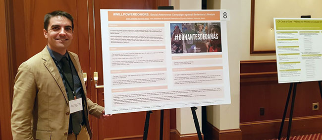 La Federación Española de Fibrosis Quística presenta en Indianapolis su campaña #Donantesdeganas