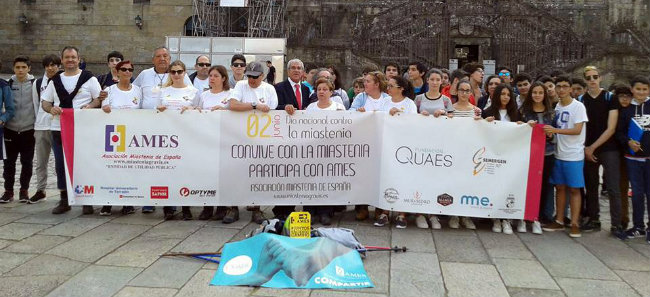 Llegada a Santiago de Compostela de la I Edición del Camino de AMES