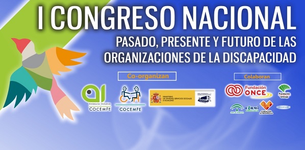 Cartel del I Congreso Nacional “Pasado, presente y futuro de las organizaciones sobre discapacidad”