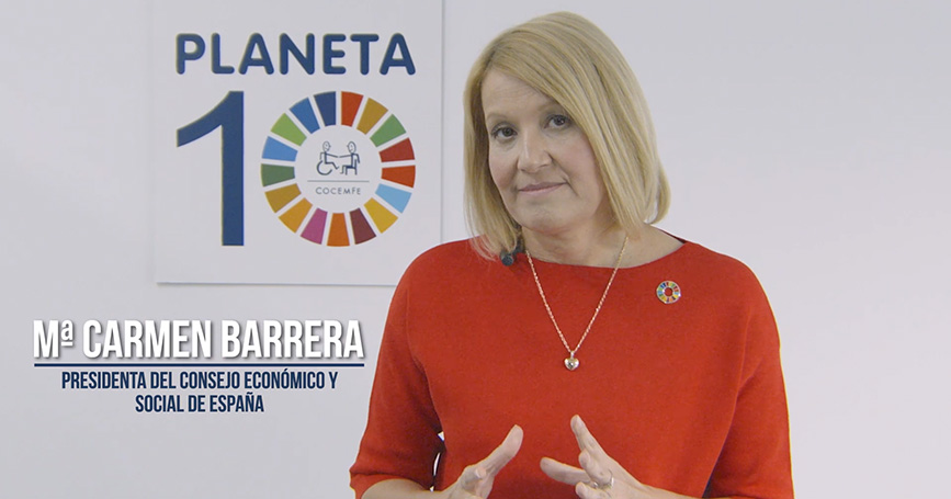 M Carmen Barrera, embajadora del ODS 8