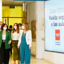 Imagen de la Comunidad de Madrid sobre la vuelta segura a las aulas