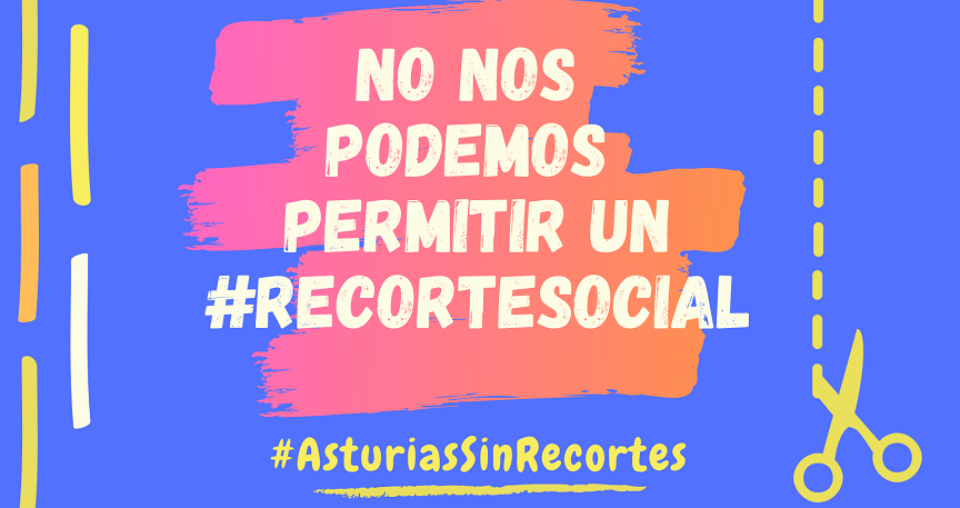 Imagen de la campaña #AsturiasSinRecortes