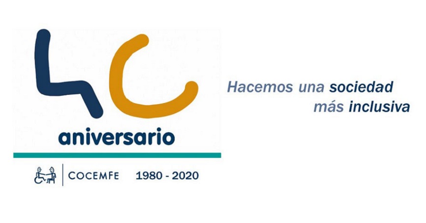 Imagen promocional del 40 aniversario de COCEMFE