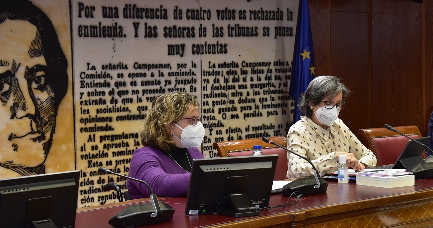 Imagen de la intervención de Marta Valencia en el Senado