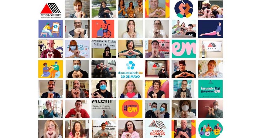 Imagen promocional del Día Mundial de la Escleros Múltiple AEDEM-COCEMFE