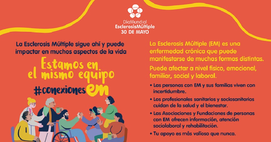 Imagen promocional del Día Mundial de la Escleros Múltiple EME