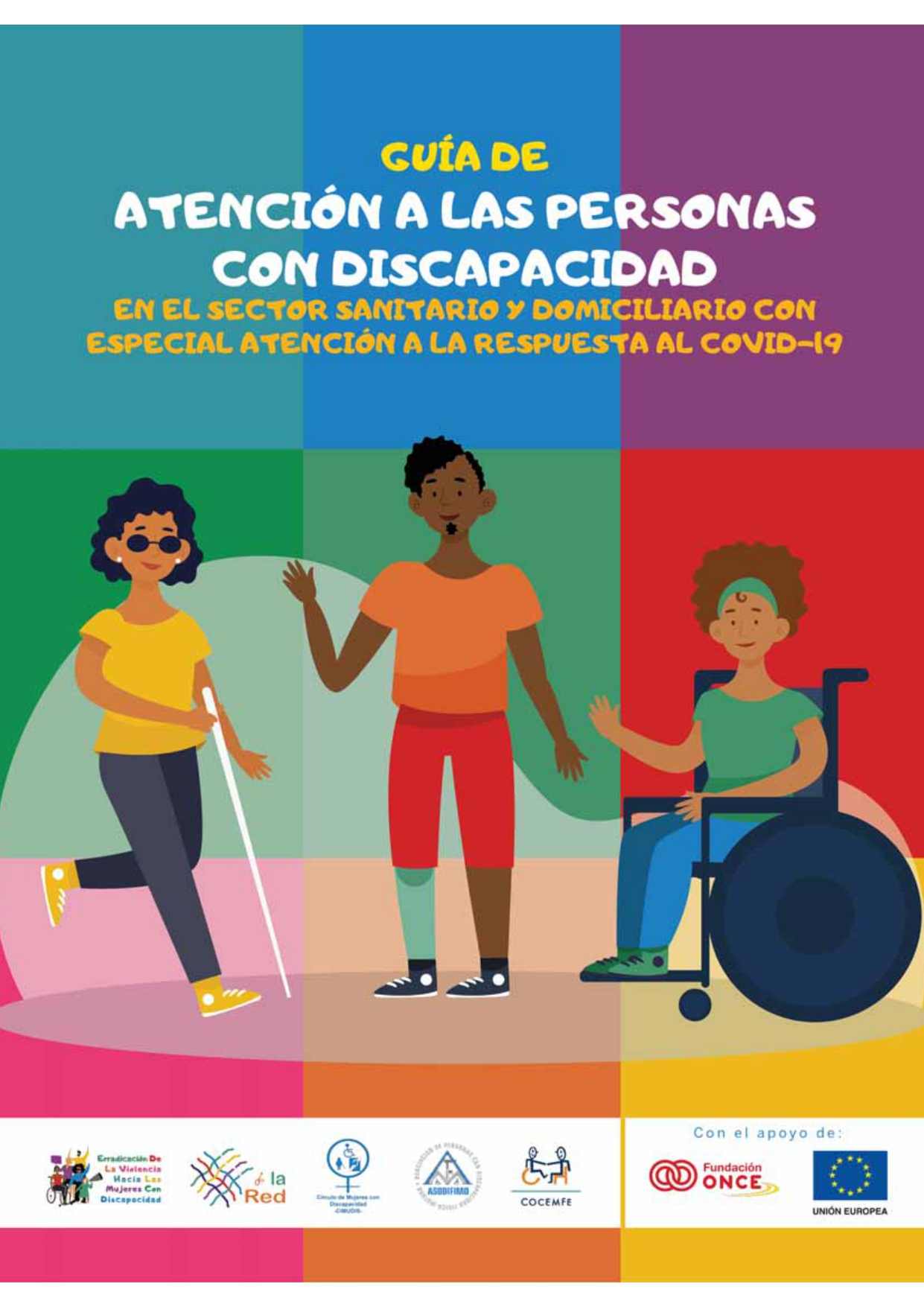 Portada: Guía de atención a las personas con discapacidad en el sector sanitario y domiciliario con especial atención a la respuesta a la COVID-19