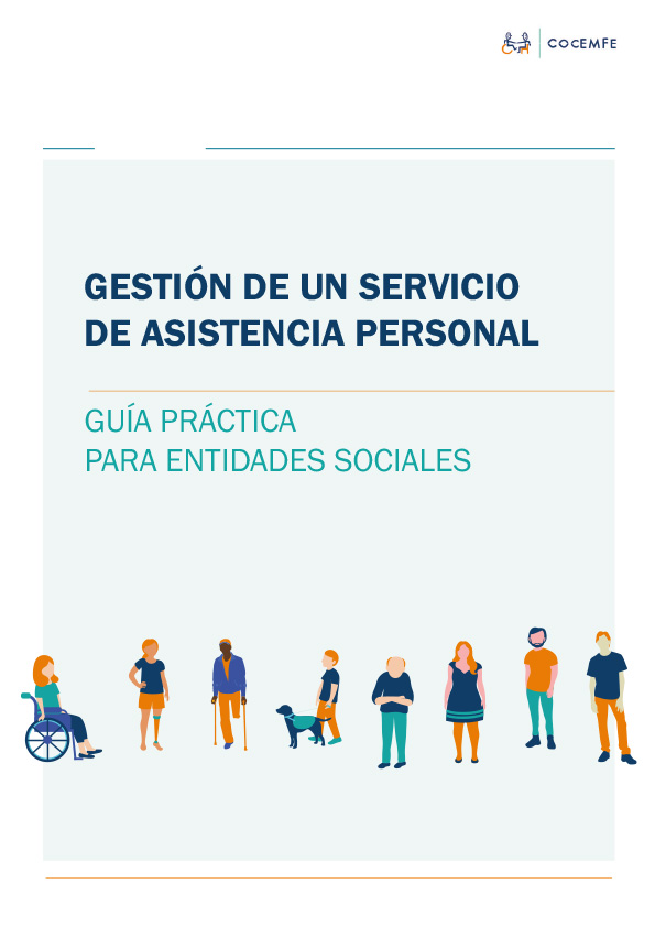 Portada de la guía práctica para entidades sociales: Gestión de un servicio de asistencia personal