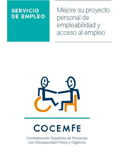 Díptico Servicio de Empleo de COCEMFE para personas con discapacidad