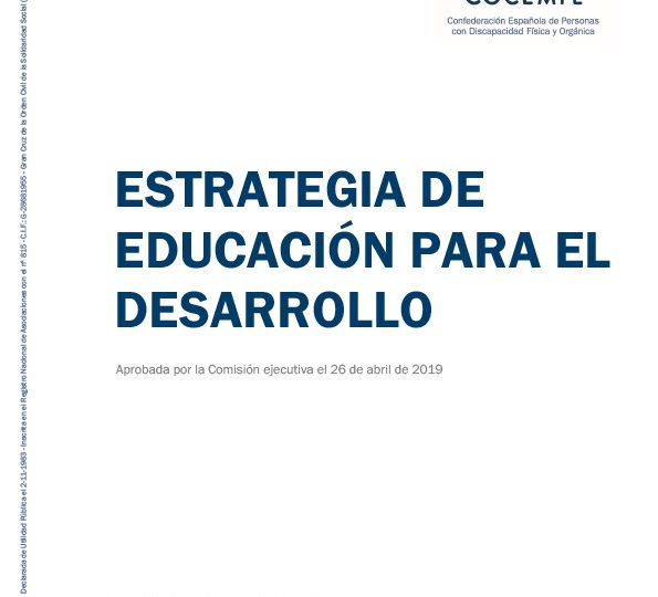 Portada: Estrategia de educación para el desarrollo