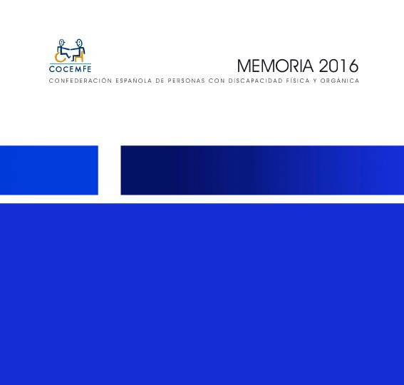 Portada Memoria COCEMFE 2016