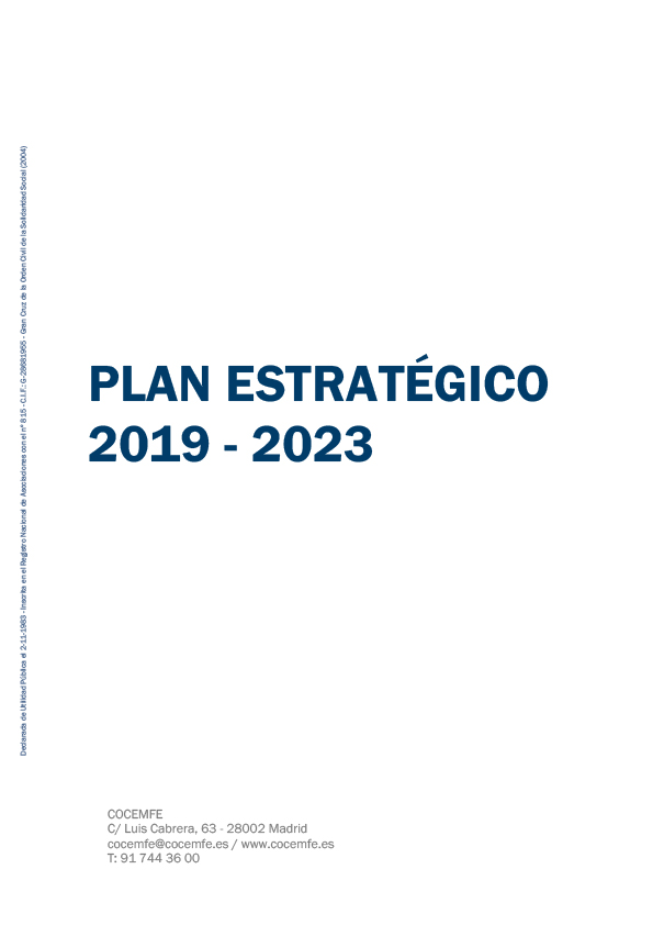 Portada Plan Estratégico de COCEMFE (2019-2023)