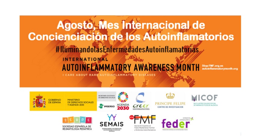 Banner de la campaña: Mes Internacional de Concienciación de los Autoinflamatorios