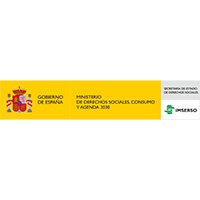 Logotipos del Gobierno de España, del Ministerio de Derechos Sociales, Consumo y Agenda 2030 y del IMSERSO sobre fondo blanco.