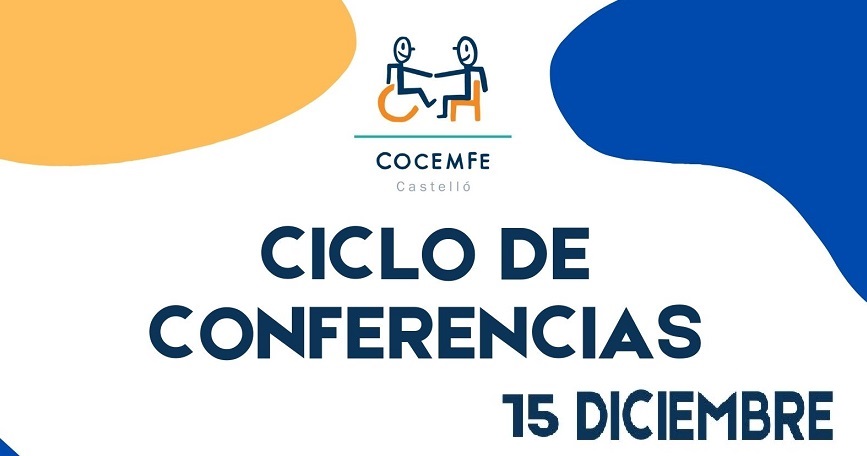 Cartel de las conferencias de Cocemfe Castelló