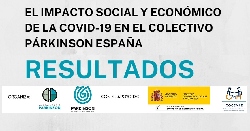 Portada del estudio: 'El impacto social y económico de la COVID-19 en el colectivo Párkinson en España'