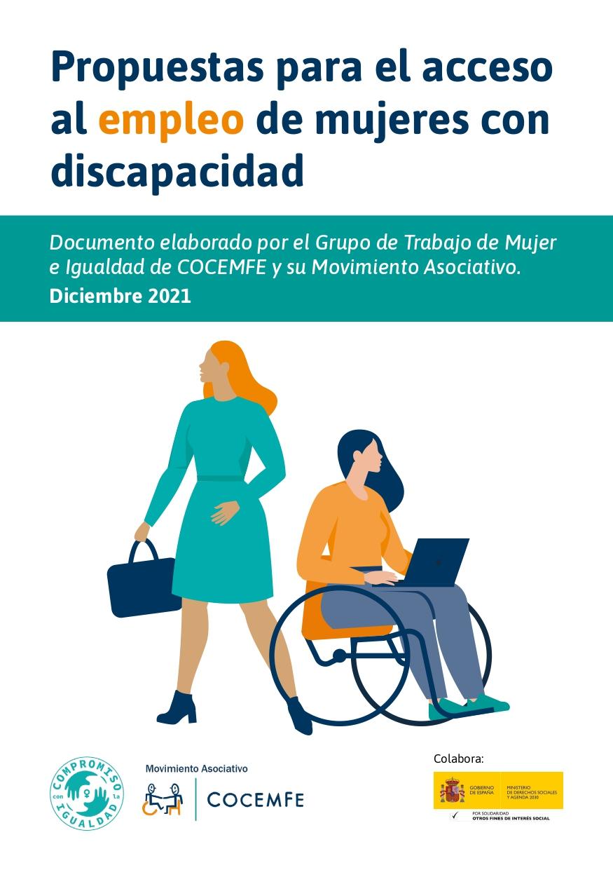 Portada: Propuestas para el acceso al empleo de mujeres con discapacidad