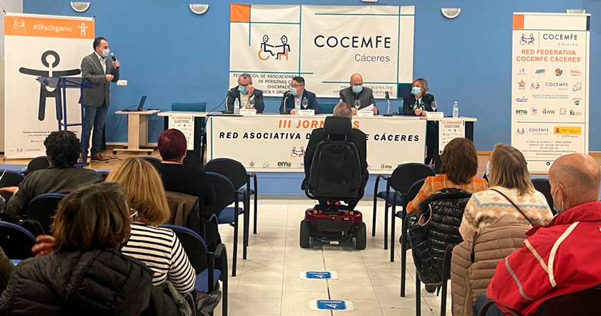 COCEMFE Cáceres celebra las III Jornadas de la Red Asociativa.