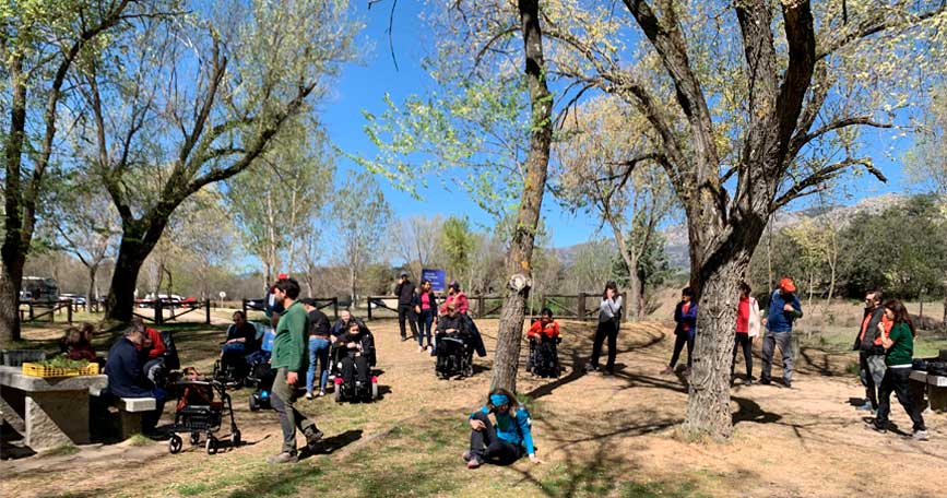 Residentes de la Residencia COCEMFE han realizado una actividad al aire libre.