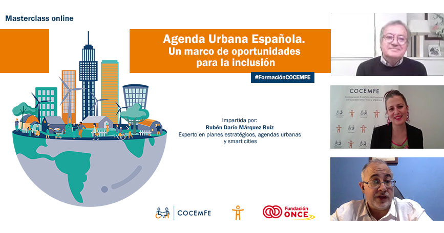 COCEMFE ha celebrado la Masterclass Agenda Urbana.