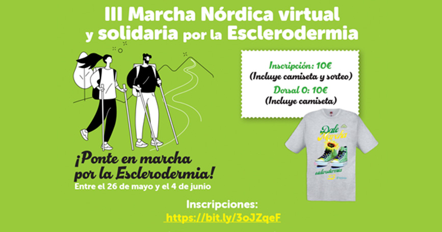 Esclerodermia celebra la III Marcha Nórdica.