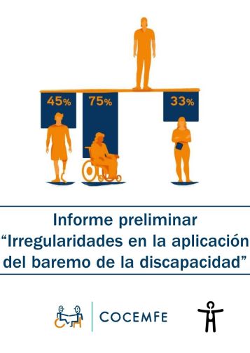 Informe preliminar 'Irregularidades en la aplicación del baremo de la discapacidad'